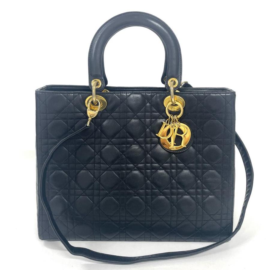 ディオール Dior レディディオール カナージュ ラージ ハンドバッグ