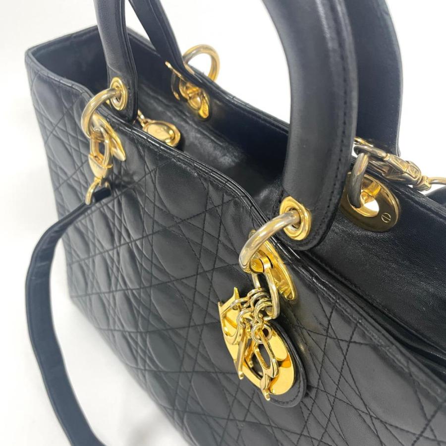 ディオール Dior レディディオール カナージュ ラージ ハンドバッグ