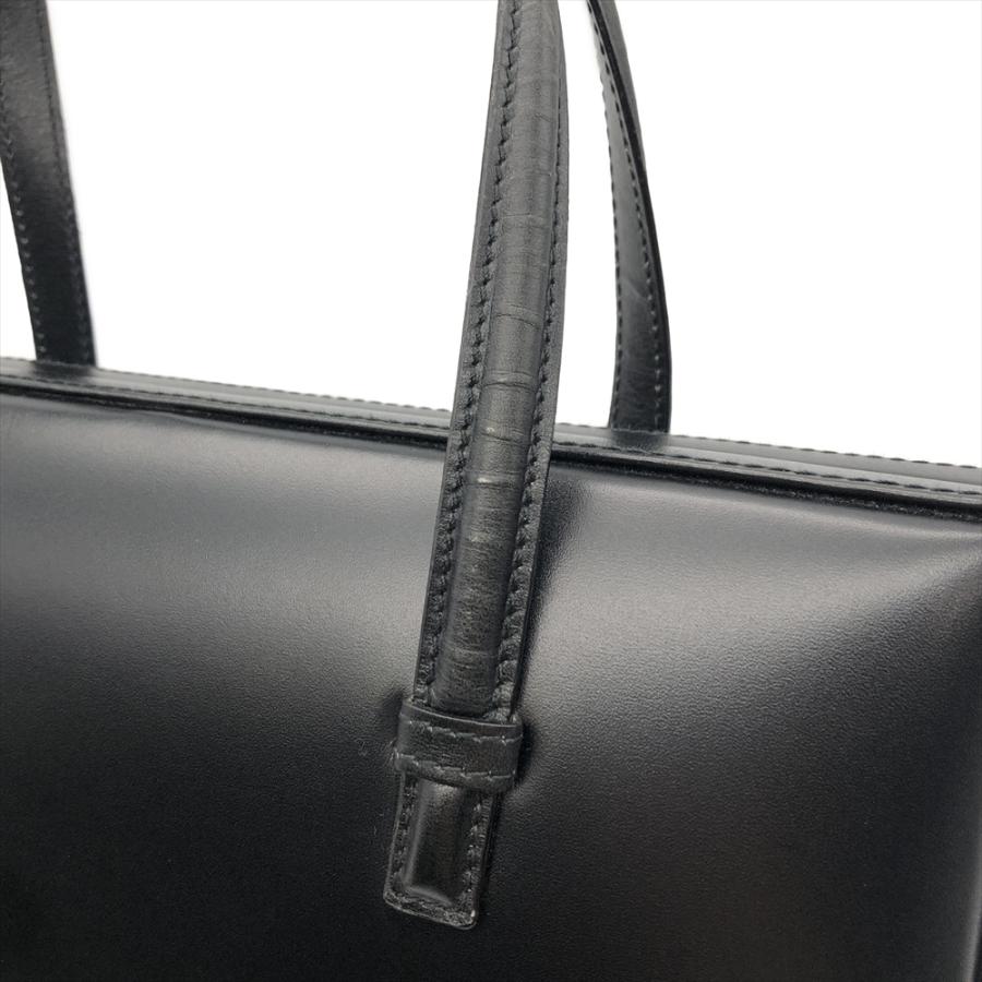 LOEWE ロエベ ハンドバッグ レザー ブラック シルバー金具 LOEWE ロエベ ハンドバッグ レザー ブラック シルバー金具