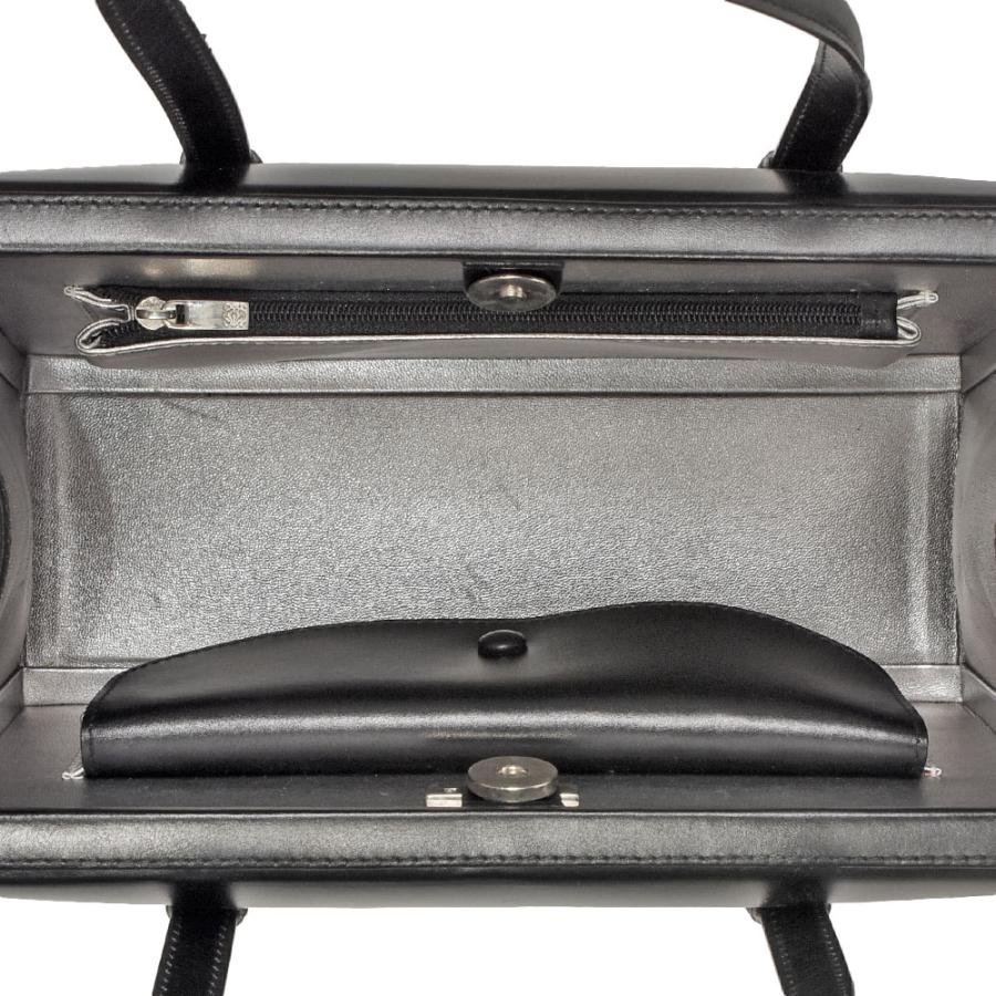 LOEWE ロエベ ハンドバッグ レザー ブラック シルバー金具 LOEWE ロエベ ハンドバッグ レザー ブラック シルバー金具