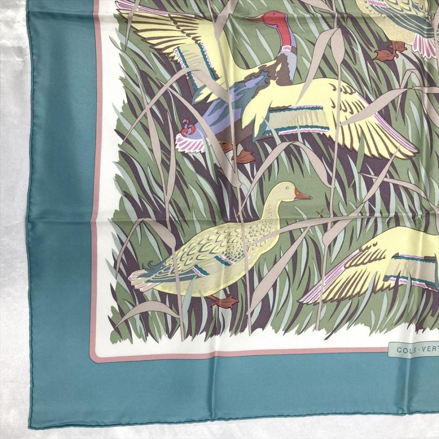 美品 HERMES エルメス カレ90 スカーフ 鳥 カモ COLS VERTS 美品 HERMES エルメス カレ90 スカーフ 鳥 カモ COLS VERTS 【公式通販】