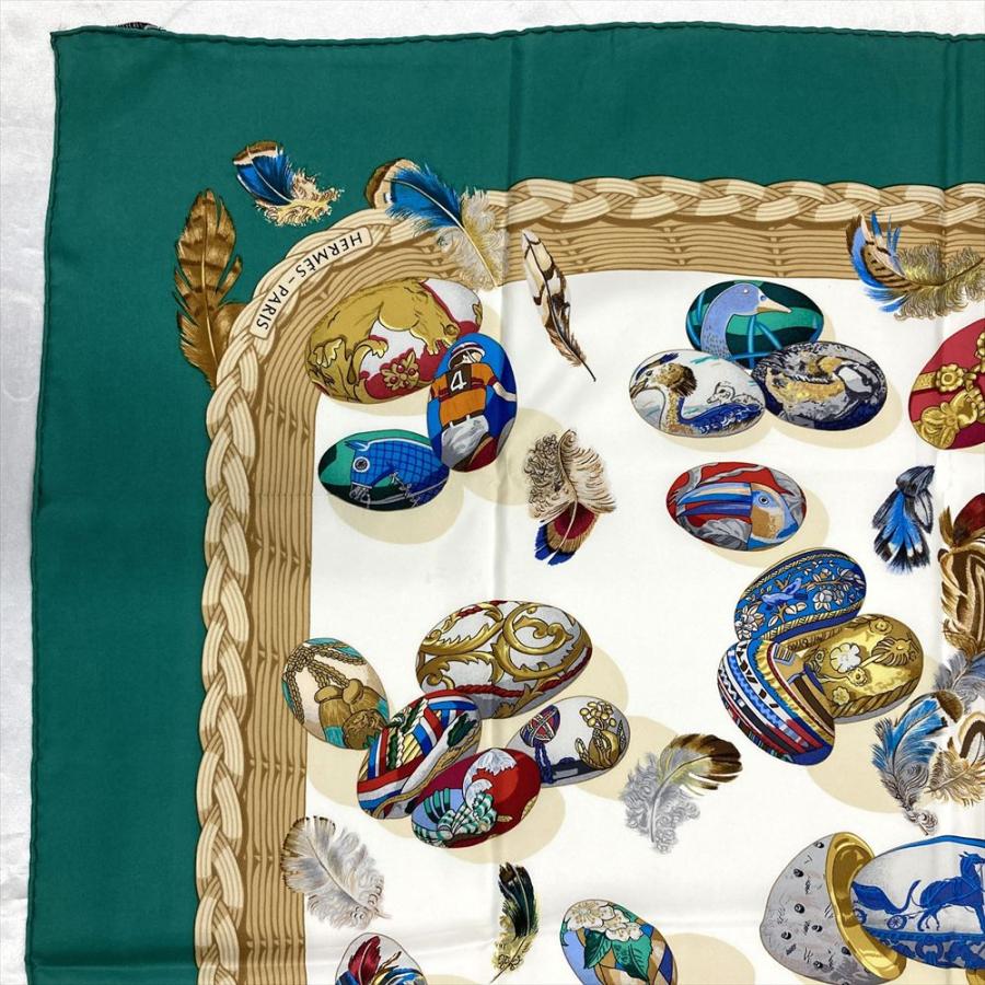 HERMES エルメス カレ90 Couvee d'Hermes エルメスの卵 スカーフ