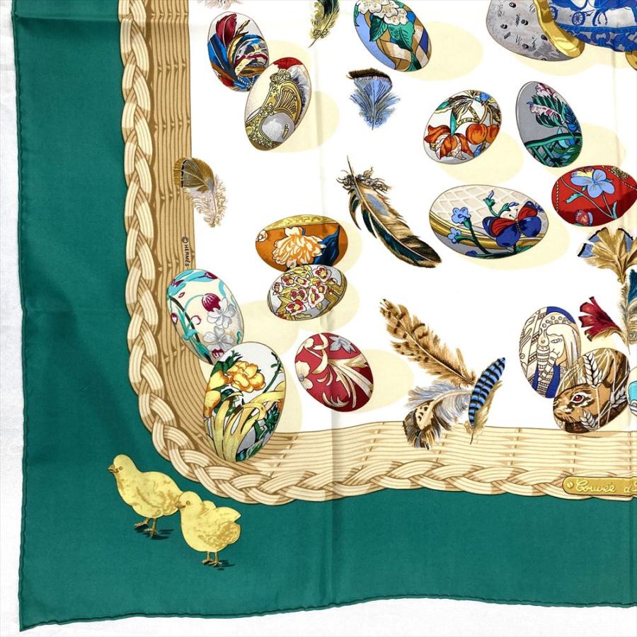 HERMÈS エルメス　カレ90 エルメスの卵 HERMES エルメス カレ90 Couvee d'Hermes エルメスの卵 スカーフ