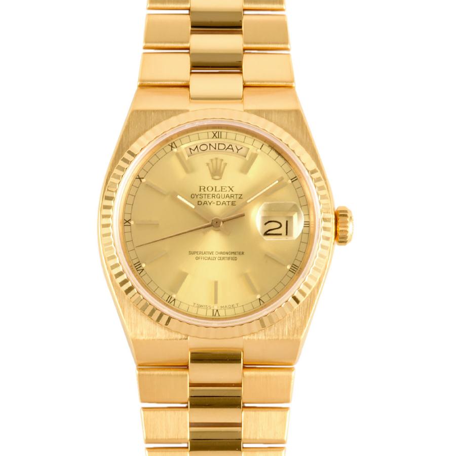 Mimi　 ROLEX クォーツ 腕時計 ゴールド ロレックス チェリーニ 18Kイエローゴールド クォーツ - 腕時計