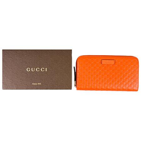 GUCCI グッチ ラウンドファスナー 長財布 マイクロGG シマ