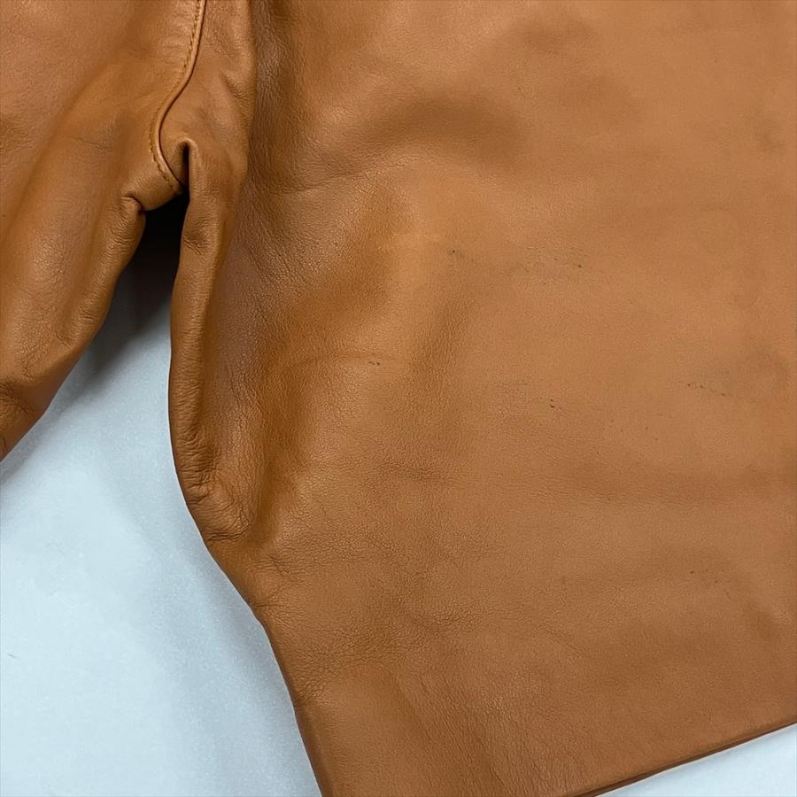 ディースクエアード DSQUARED2 サイドラインロゴ ショートパンツ S74MU0655 ブラウン 48 ラムレザー メンズ【中古】 DSQUARED2（ディースクエアード） サイドラインロゴ ショートパンツ