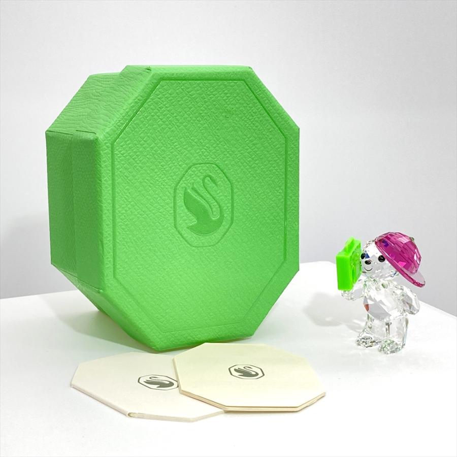 【新品未使用】スワロフスキー クリスベア♥90'S PARTY クリスタル SWAROVSKI（スワロフスキー） クリスベア '90s Party オブジェ 置物