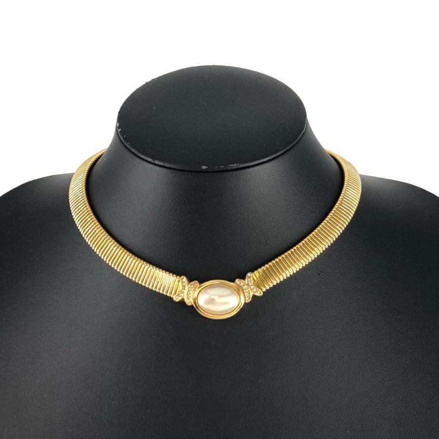 クリスチャンディオール Christian Dior ネックレス GP ゴールド