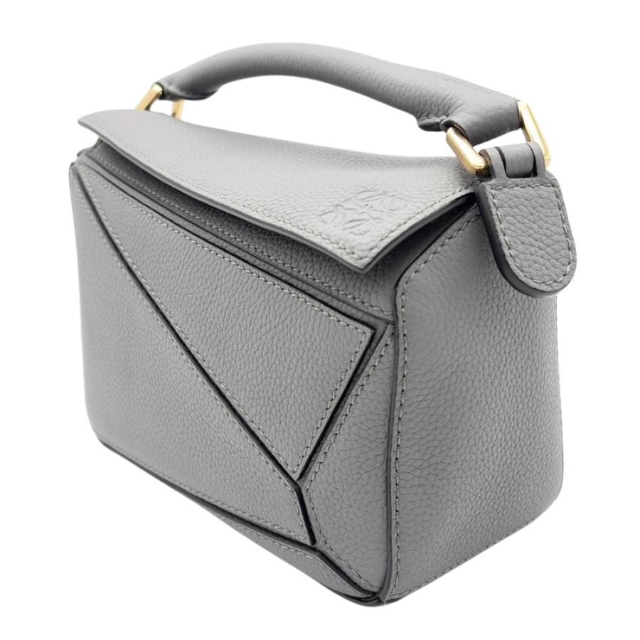 【新品】LOEWE パズルバッグ グレー ショルダーバッグ LOEWE（ロエベ） パズルエッジ バッグ ミニ ショルダーバッグ カーフ