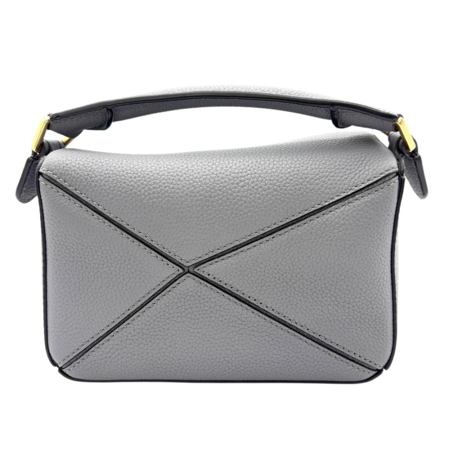 【新品】LOEWE パズルバッグ グレー ショルダーバッグ LOEWE（ロエベ） パズルエッジ バッグ ミニ ショルダーバッグ カーフ