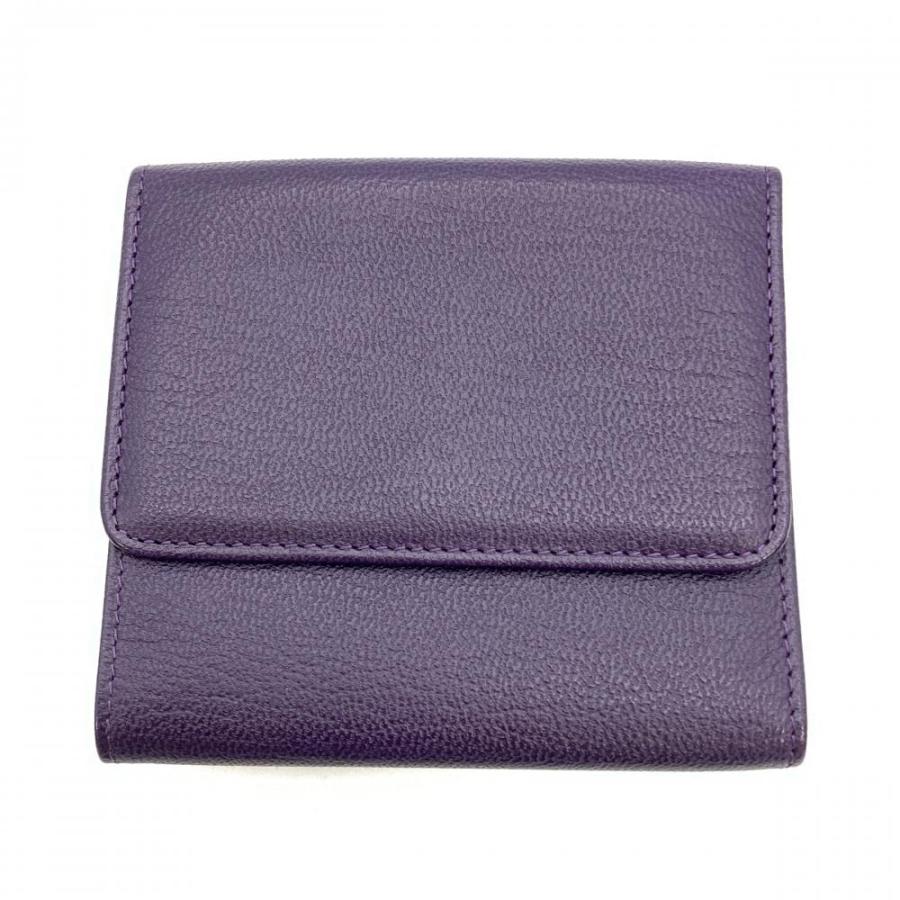 CHANEL（シャネル） ココマーク Wホック 三つ折り財布 レザー A13456
