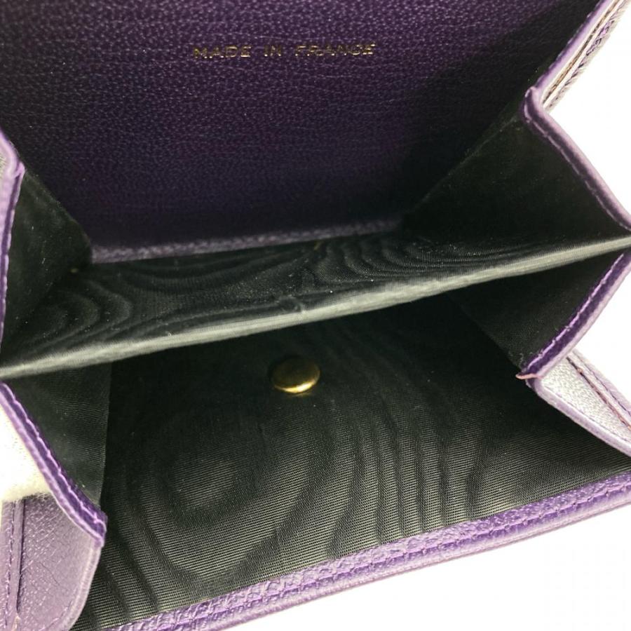 CHANEL（シャネル） ココマーク Wホック 三つ折り財布 レザー A13456