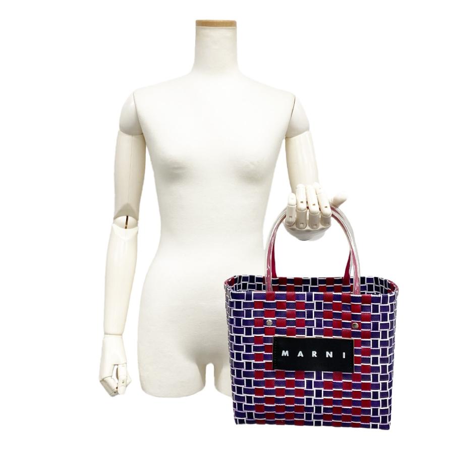 MARNI フラワーカフェ かごバッグ レッド MARNI フラワーカフェ かごバッグ レッドミックス - メルカリ