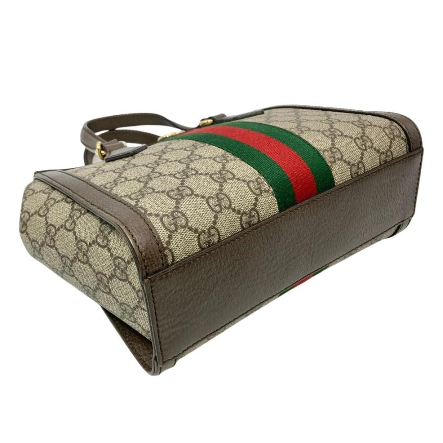 【未使用品】グッチGUCCI オフィディア GGスプリーム ボディーバッグ 茶 Ophidia グッチ GUCCI オフィディア スモール トートバッグ GG