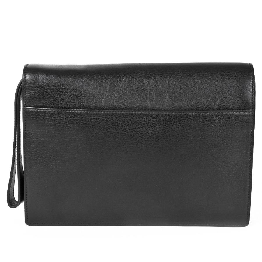 GUCCI グッチ クラッチバッグ レザー 03137 002122 ブラック シルバー 