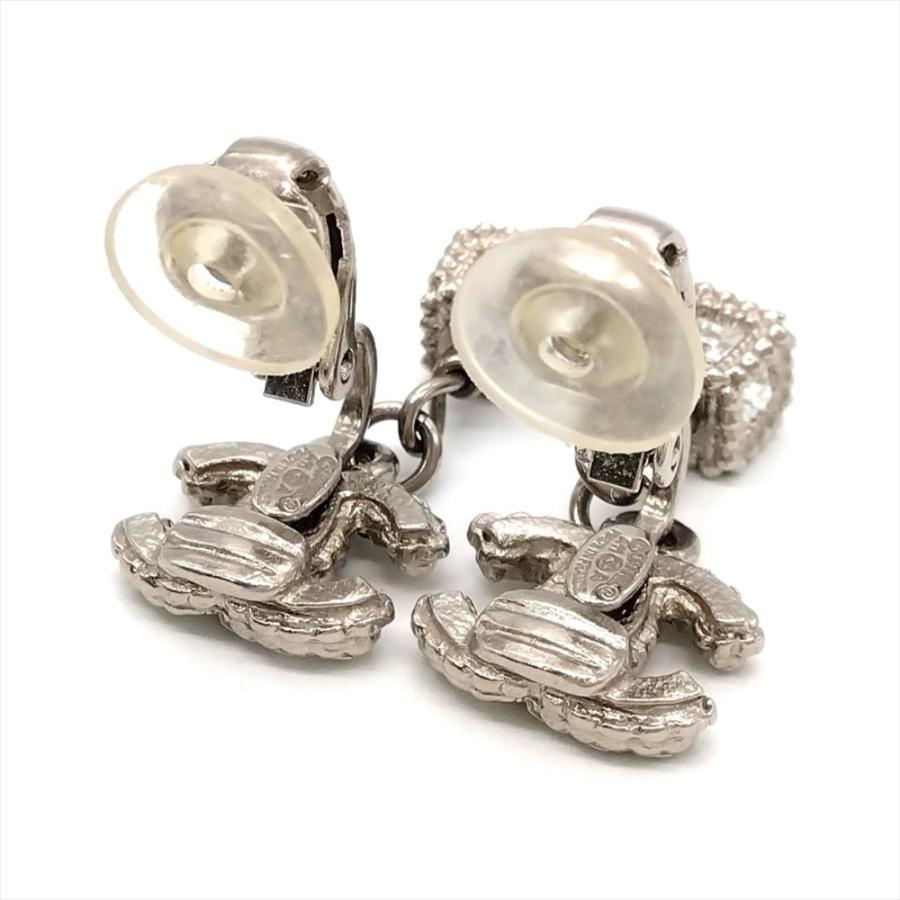 CHANEL シャネル ココマーク ラインストーン イヤリング メタル