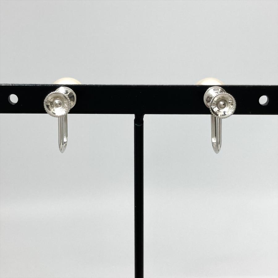 MIKIMOTO（ミキモト） パール 約8mm イヤリング 真珠 K14WG 3.1g
