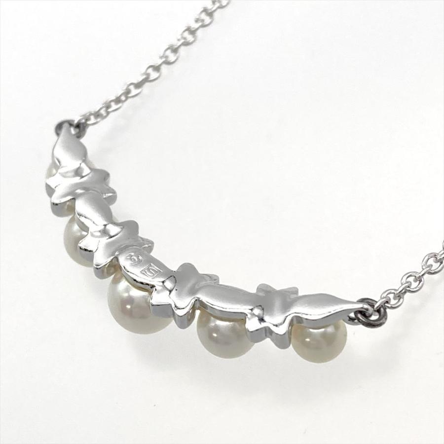 田崎 TASAKI ベビーパール5連ネックレス シルバー金具 本真珠 41cm タサキ TASAKI ベビーパール 5P ネックレス シルバー 4.1g 真珠