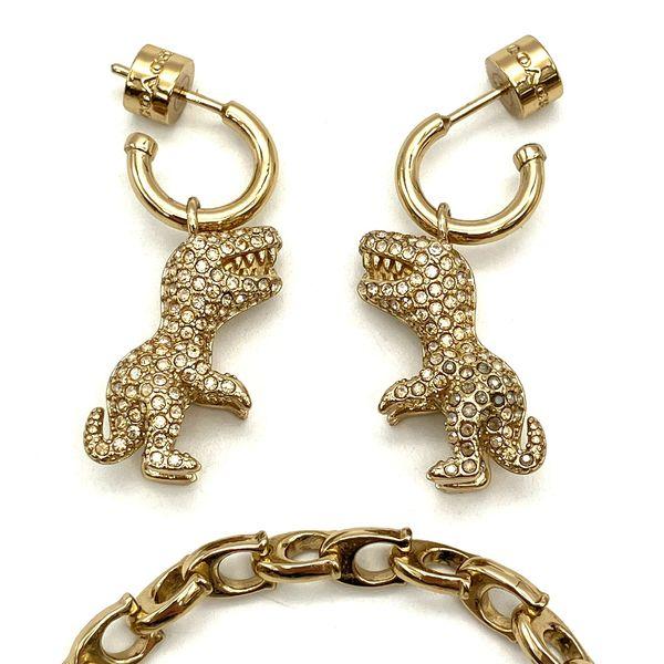 極美品 コーチ パヴェ レキシー ハギー ピアス 恐竜 ラインストーン ゴールド m60203287065_1.jpg?1750886067