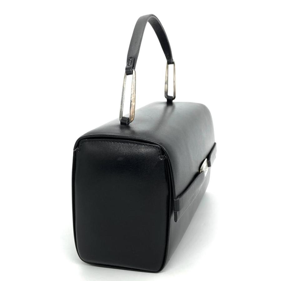 LOEWE（ロエベ） ハンドバッグ レザー ブラック シルバー金具 