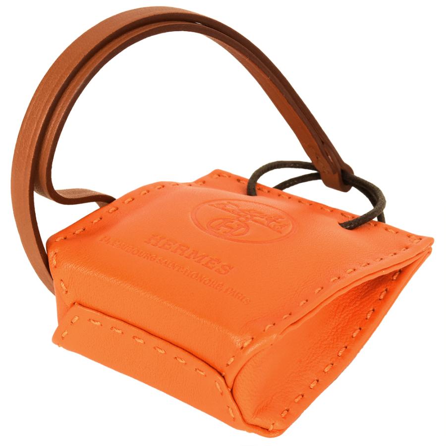 エルメス ストラップ オレンジ HERMES エルメス バッグチャーム/ストラップ サックオランジュ