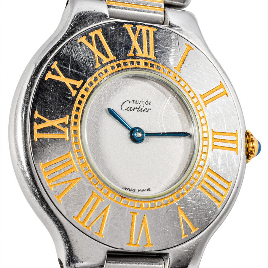 カルティエ Cartier マスト21 ヴァンティアンLM コンビ W10050F4 ヴィンテージ ボーイズ 腕時計 クォーツ Must 21 90289974 Cartier（カルティエ） Cartier W10050F4 ヴァンティアン マスト21