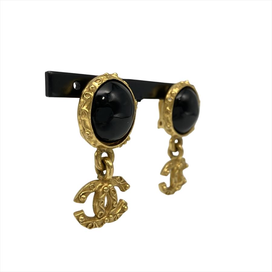 CHANEL（シャネル） ココマーク GP イヤリング メタル 96A ブラック