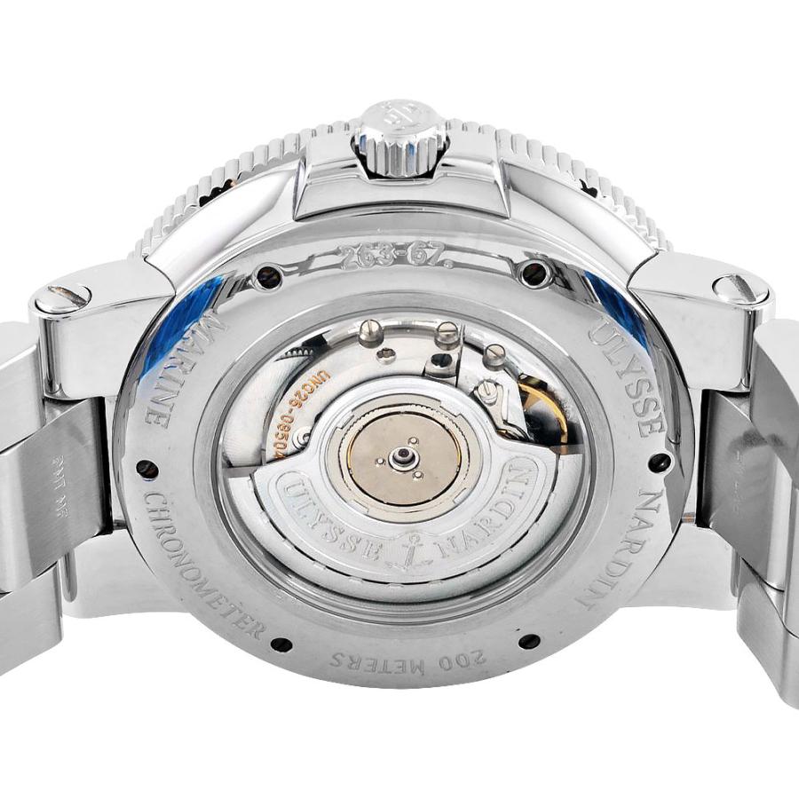 ユリス ナルダン Ulysse Nardin 263-67 腕時計 自動巻 ホワイト文字盤