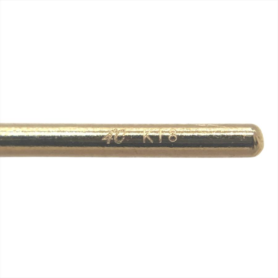 ヨンドシー 4℃ アメリカン ピアス K18YG 0.6g イエローゴールド 