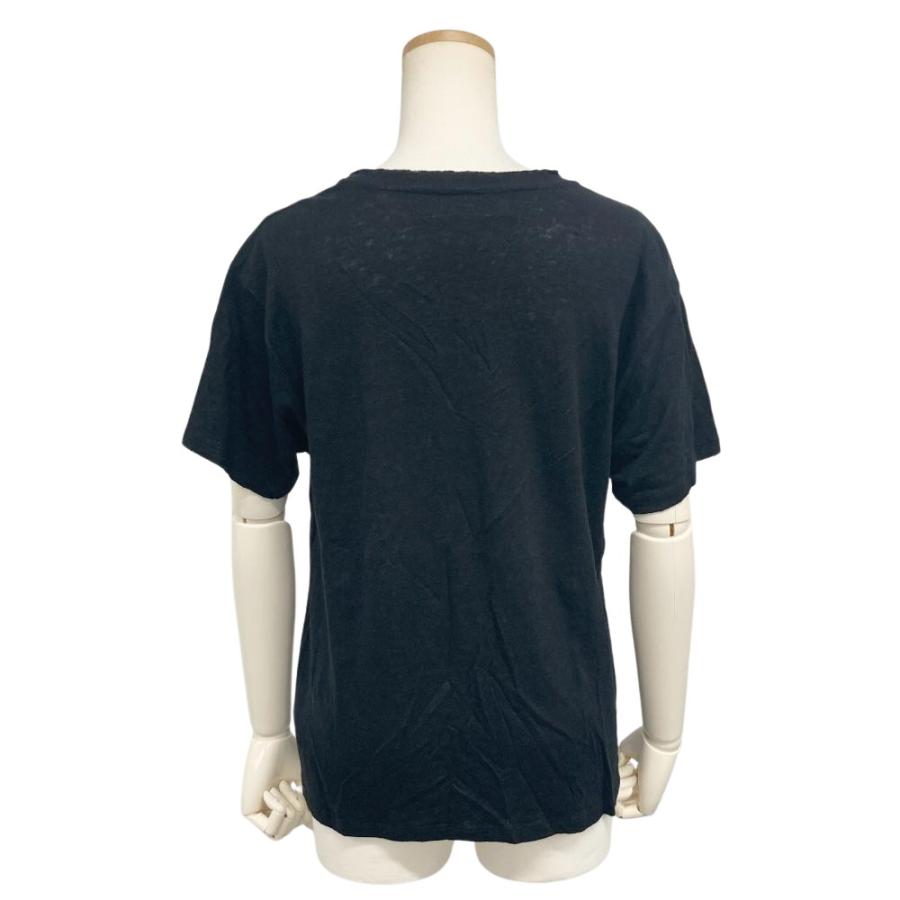GUCCI（グッチ） フローラルプリント 蜂 ビジュー 半袖Tシャツ 麻