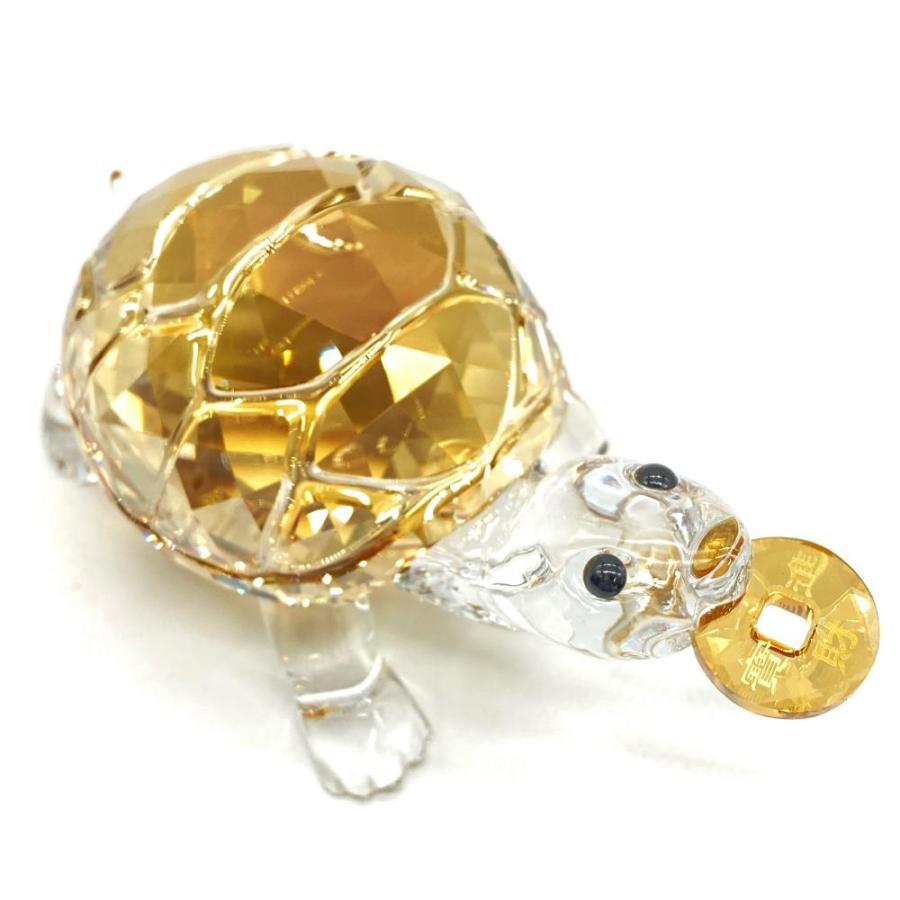 スワロフスキー製のストーン亀 SWAROVSKI（スワロフスキー） タートル 亀 オブジェ 置物 5463874