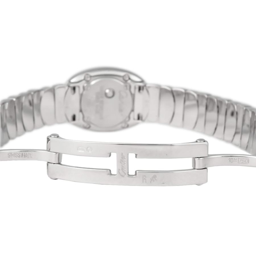 カルティエ CARTIER ベニュワール レディース クォーツ 腕時計 ベゼルダイヤ K18WG アイボリー文字盤 WB5097L2 中古 新入荷 CA0426 Cartier - カルティエ CARTIER ベニュワール レディース クォーツ
