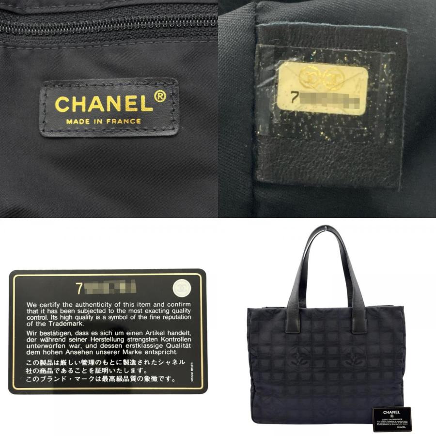 シャネル CHANEL ニュートラベルライン MM トートバッグ ナイロン A15991 ブラック レディースの画像