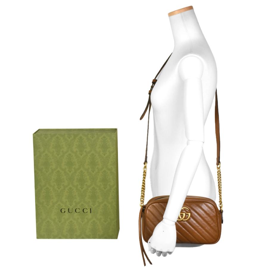 GUCCI グッチ GGマーモント キルティング スモール ショルダーバッグ  