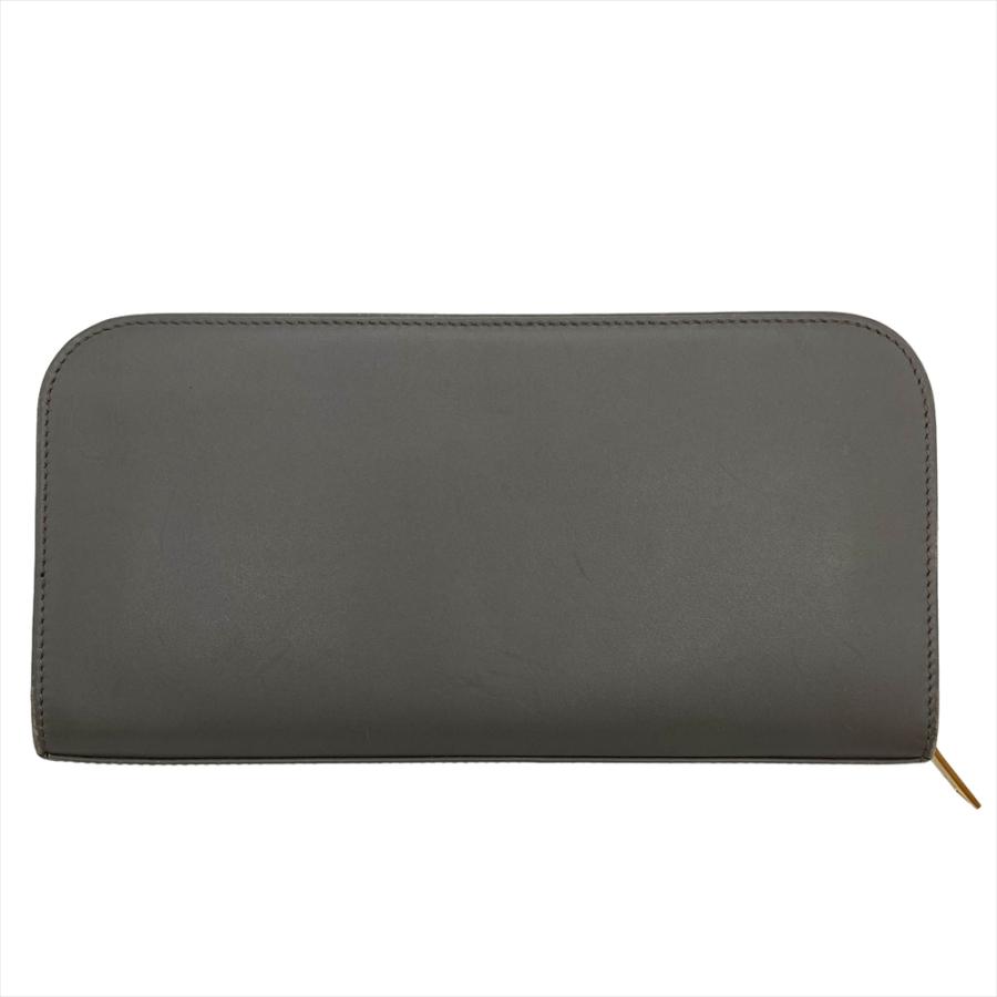 サンローラン SAINT LAURENT ラウンドファスナー レザー 326599 グレー