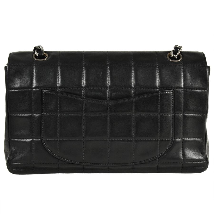 CHANEL（シャネル） チョコバー チェーン ショルダーバッグ ブラック
