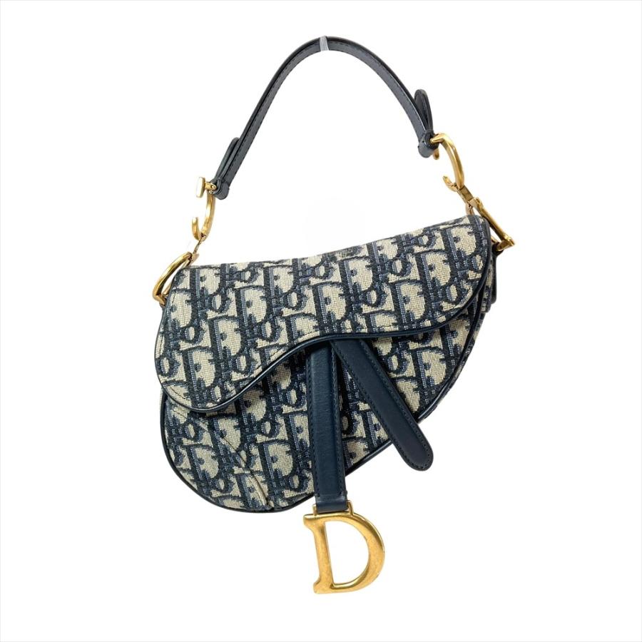 ディオール Dior サドルバッグ ミニ ショルダーバッグ キャンバス
