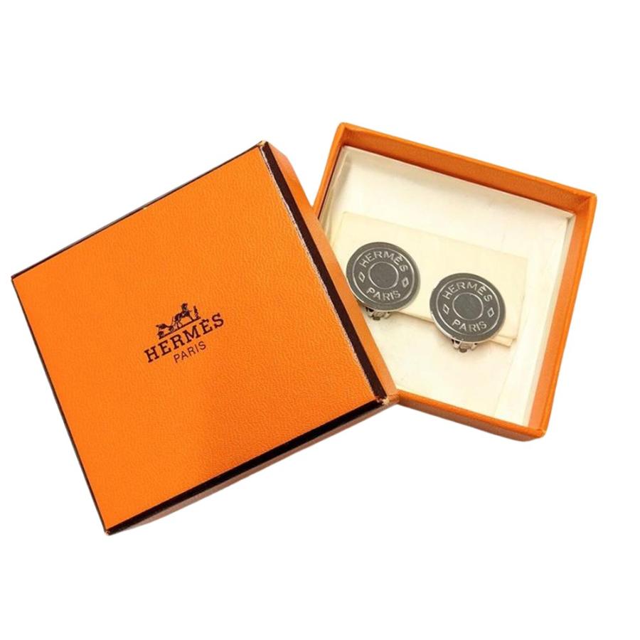 HERMES（エルメス） セリエ ラウンド クリップ式 イヤリング シルバー