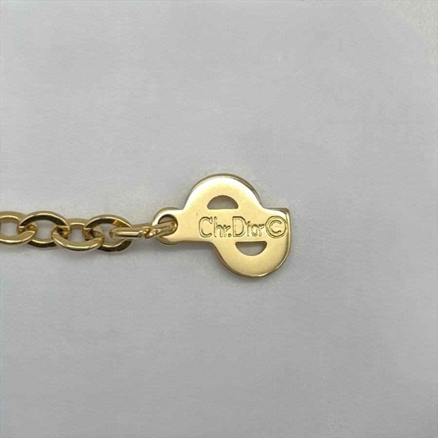 ディオール Dior ハート モチーフ ネックレス メタル ゴールド