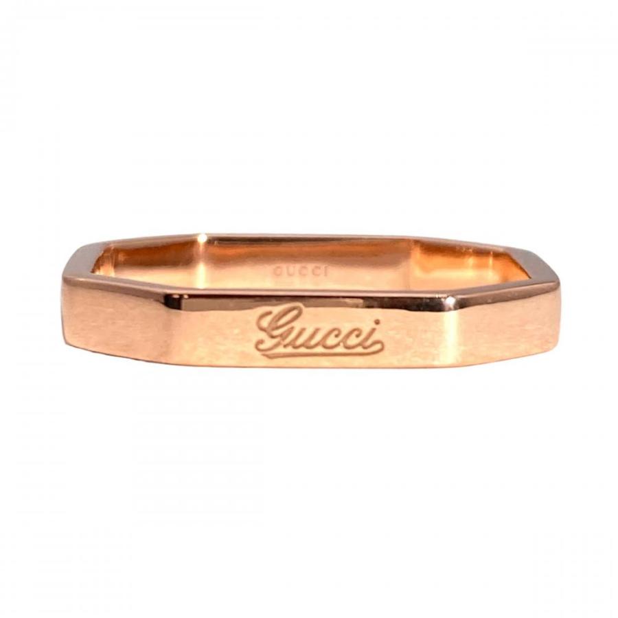 GUCCI（グッチ） オクタゴナル リング 指輪 #14 K18PG 3.2g ピンク