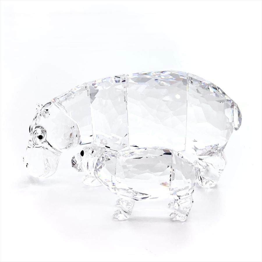 SWAROVSKI（スワロフスキー） カバの親子 オブジェ 置物 5135920