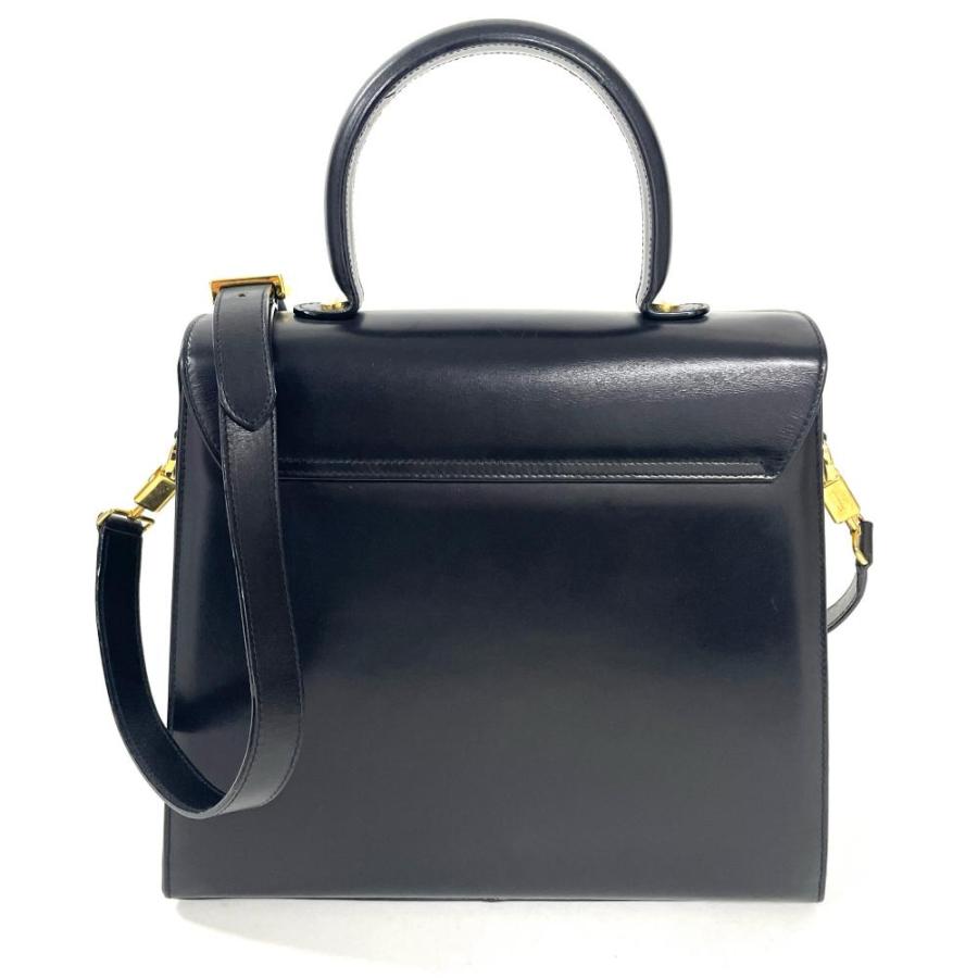 【美品】フェラガモ ガンチーニ ハンドバッグ 2Way カード フェラガモ Ferragamo ガンチーニ ハンドバッグ 2WAY レザー ブラック
