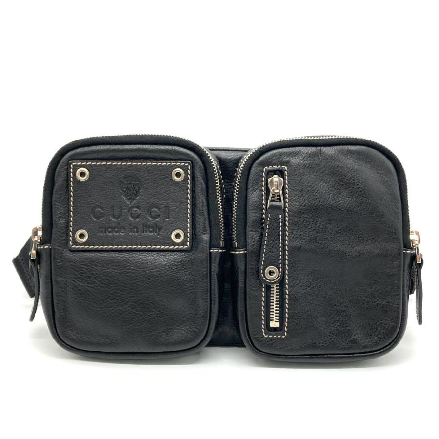 GUCCI グッチ ウエストバッグ ボディバッグ 2WAY レザー 201846