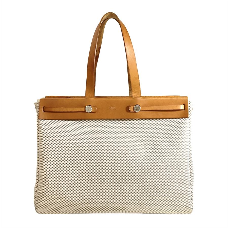 エールバッグ エルメス HERMES カバスGM トートバッグ トワルアッシュ