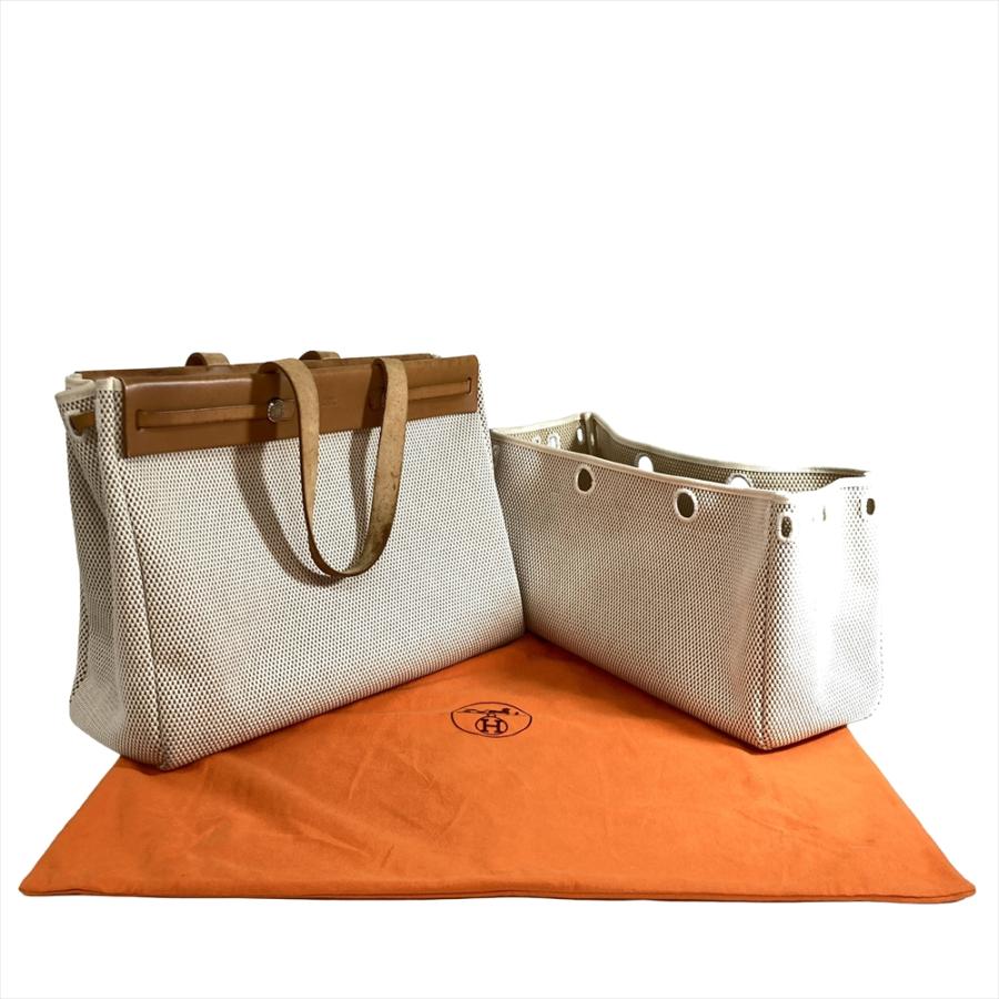 エールバッグ エルメス HERMES カバスGM トートバッグ トワルアッシュ