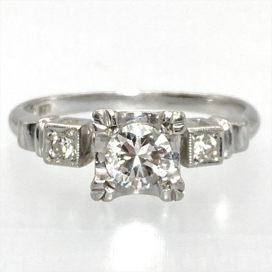 MIKIMOTO（ミキモト） 立爪 デザイン リング 指輪 ダイヤモンド 0.35ct