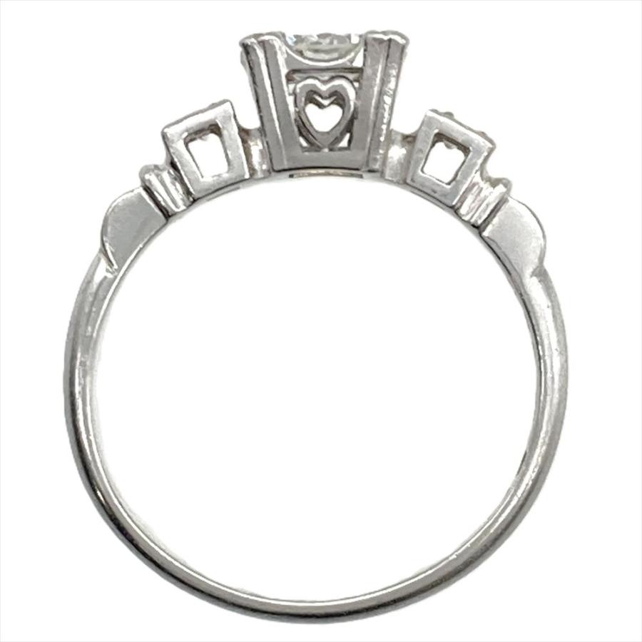 MIKIMOTO（ミキモト） 立爪 デザイン リング 指輪 ダイヤモンド 0.35ct 