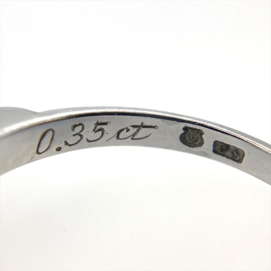 MIKIMOTO（ミキモト） 立爪 デザイン リング 指輪 ダイヤモンド 0.35ct 