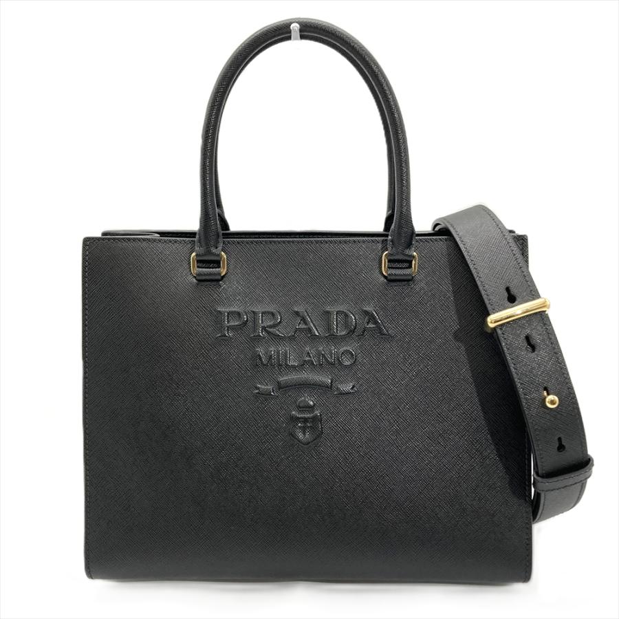 PRADA（プラダ） エンボスロゴ ショルダーバッグ 2WAY サフィアーノ