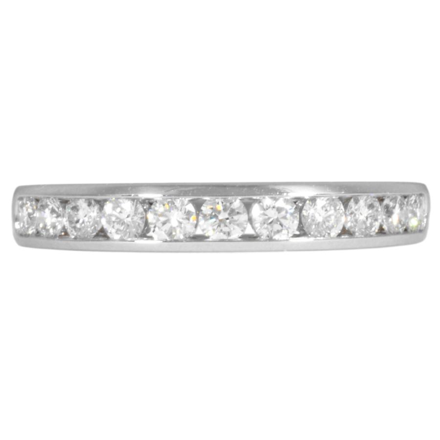 Tiffany & Co. ティファニー　ハーフエタニティ TIFFANY&Co. ティファニー ハーフエタニティ リング 指輪 5号 Pt950